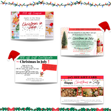 Load image into Gallery viewer, Christmas in July themed Coupons for your Flash Sales.
