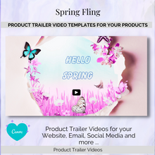 Load image into Gallery viewer, Capture the attention of your audience with affordable &amp; user-friendly &#39;Spring Fling&#39; templates for stunning video trailers.
