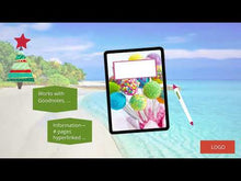 Load and play video in Gallery viewer, Product Trailer Video Template for a digital planner with a Christmas in July theme for your marketing campaigns.
