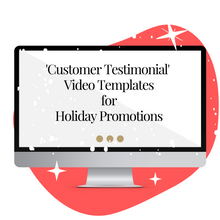 Load image into Gallery viewer, Product Trailer Video &#39;Customer Testimonial&#39; Templates for Your Reels/Pinterest Video Pins/Video Shorts/Social Media
