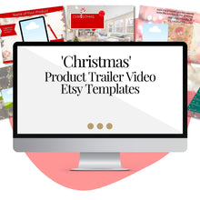 Load image into Gallery viewer, Product Trailer Video &#39;Christmas&#39;  Templates for Your Etsy Listings
