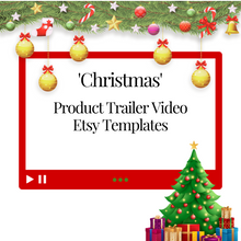Load image into Gallery viewer, Product Trailer Video &#39;Christmas&#39;  Templates for Your Etsy Listings
