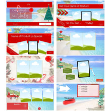 Load image into Gallery viewer, Product Trailer Video &#39;Christmas in July&#39; Template BUNDLE
