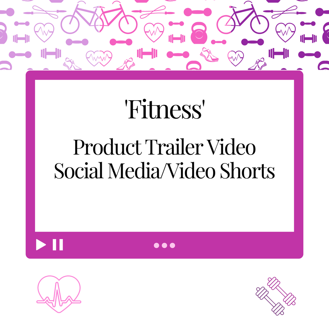 Product Trailer Video 'Fitness' Templates for Your Reels/Social Media/Video Shorts