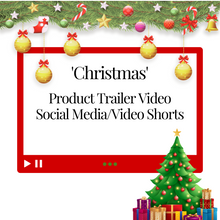 Load image into Gallery viewer, Product Trailer Video &#39;Christmas&#39; Themed Templates for Your Reels/Pinterest Video Pins/Video Shorts/Social Media
