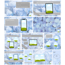 Load image into Gallery viewer, Product Trailer Video &#39;Blue Floral&#39; Template BUNDLE
