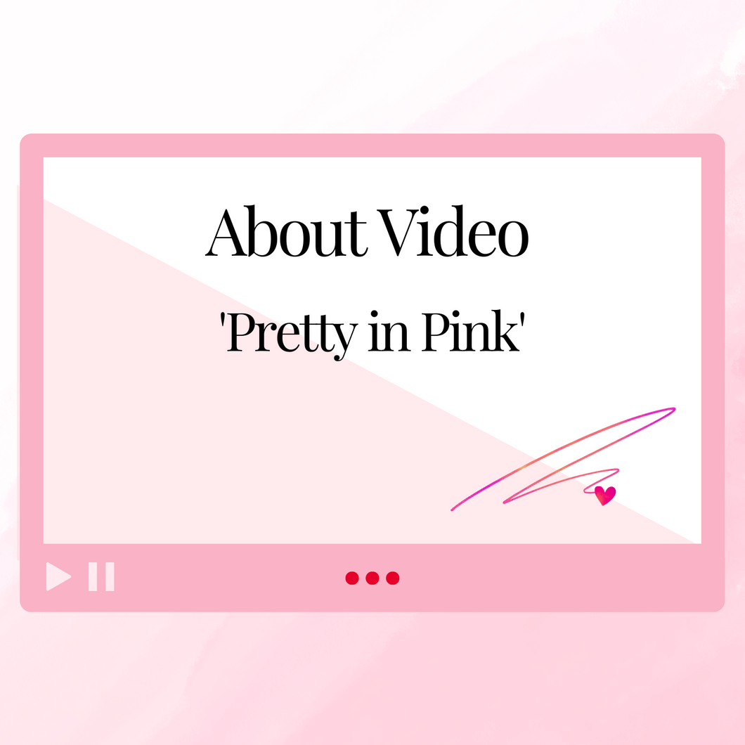 'About' Video Templates 'Pretty in Pink' for Product Owners, Authors, Course Creators, Bloggers