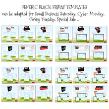 Load image into Gallery viewer, Product Trailer Video &#39;Generic Black Friday&#39; and &#39;Generic Holiday&#39; Templates for Your Reels/Pinterest Video Pins/Video Shorts/Social Media
