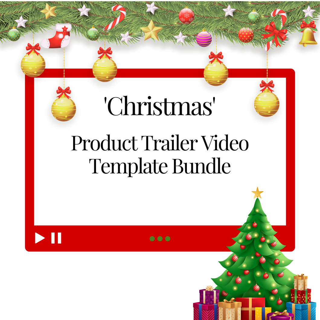 Product Trailer Video 'Christmas' Template BUNDLE