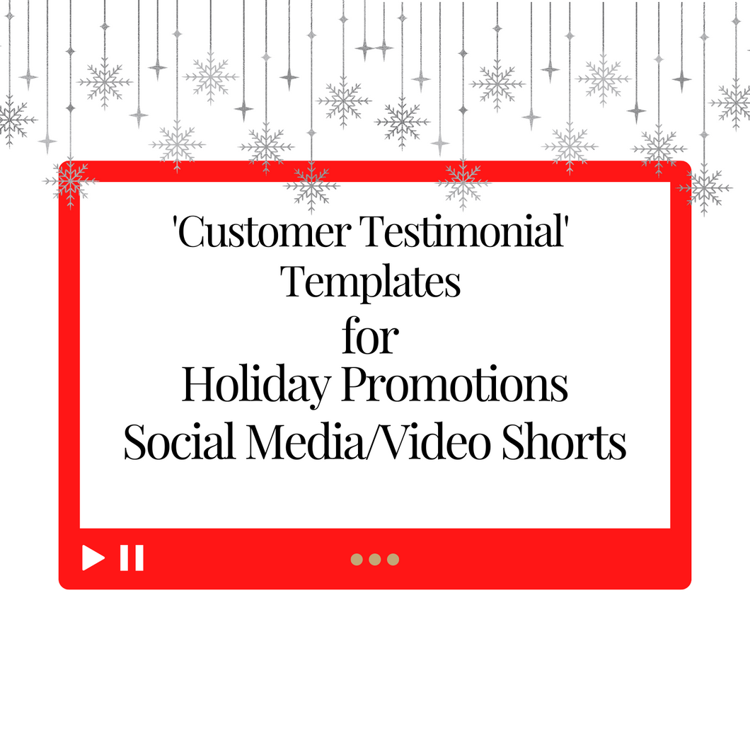 Product Trailer Video 'Customer Testimonial' Templates for Your Reels/Pinterest Video Pins/Video Shorts/Social Media