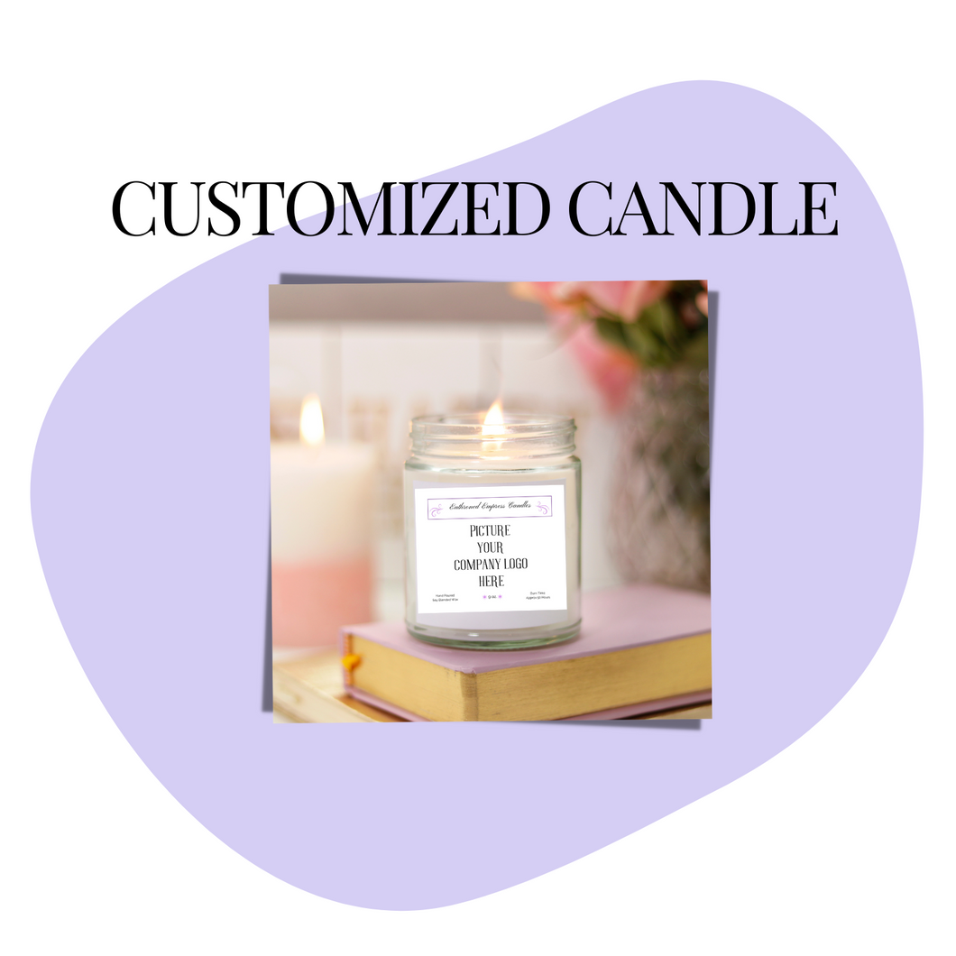 Custom Company Logo Candle for Business Owners