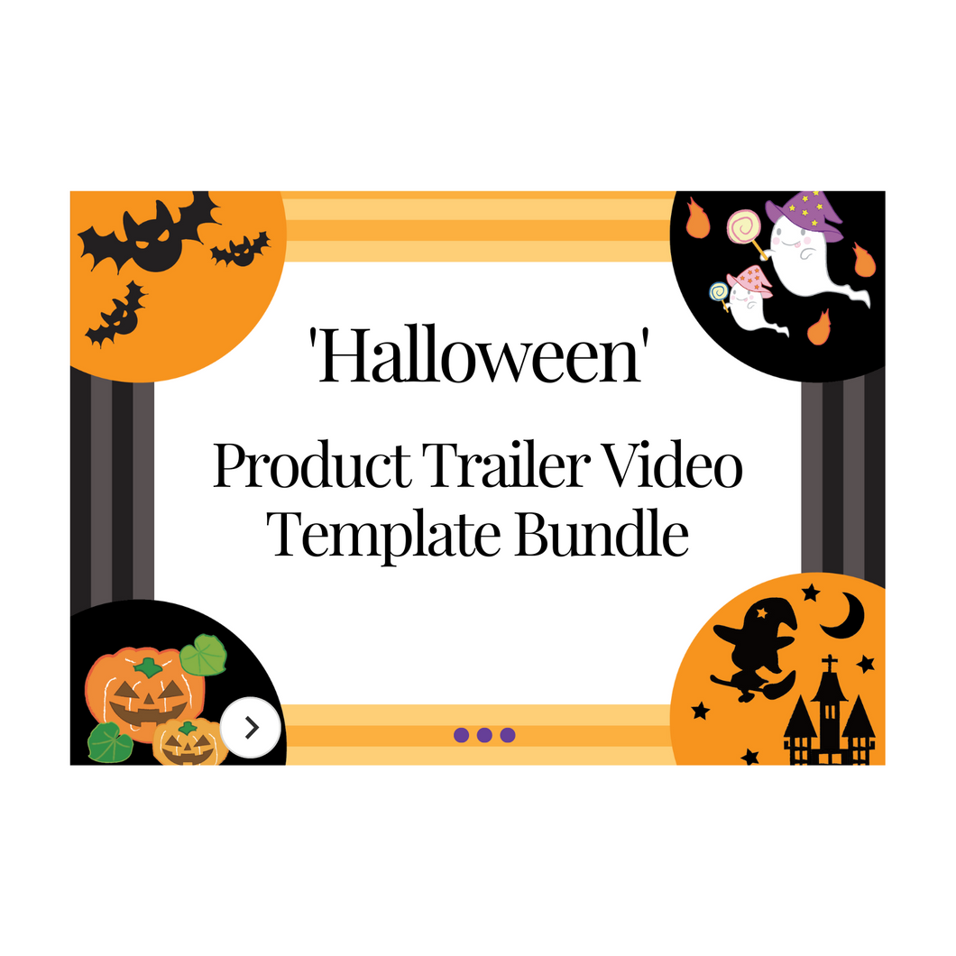 Product Trailer Video 'Halloween' Template BUNDLE