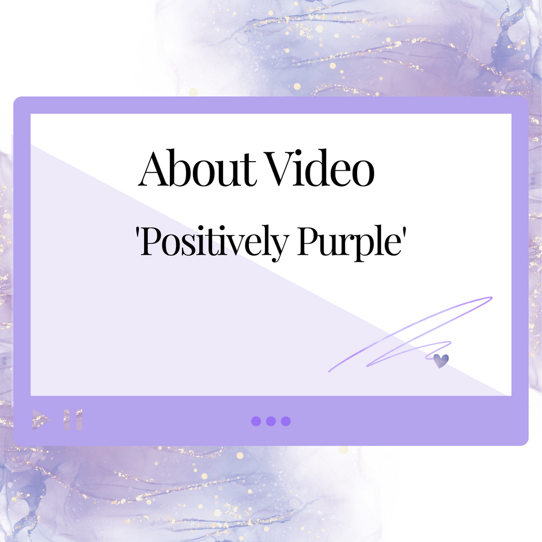 'About' Video Templates in 'Positively Purple' for Product Owners, Authors, Course Creators, Bloggers