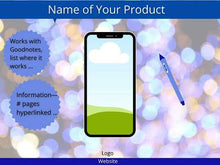 Load and play video in Gallery viewer, Product Trailer Video &#39;Bokeh Design&#39;  Cellphone Planner Templates for Your Etsy Listings
